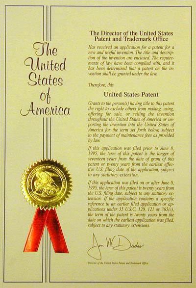 patent granted